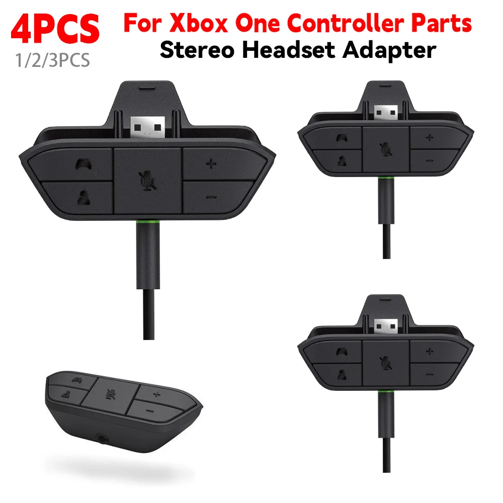 Gaming Headphone Accessories - Stereo-Headset-Adapter für Xbox One-Controller-Teile Audio-Balance-Mikrofon Kopfhörer-Konverter