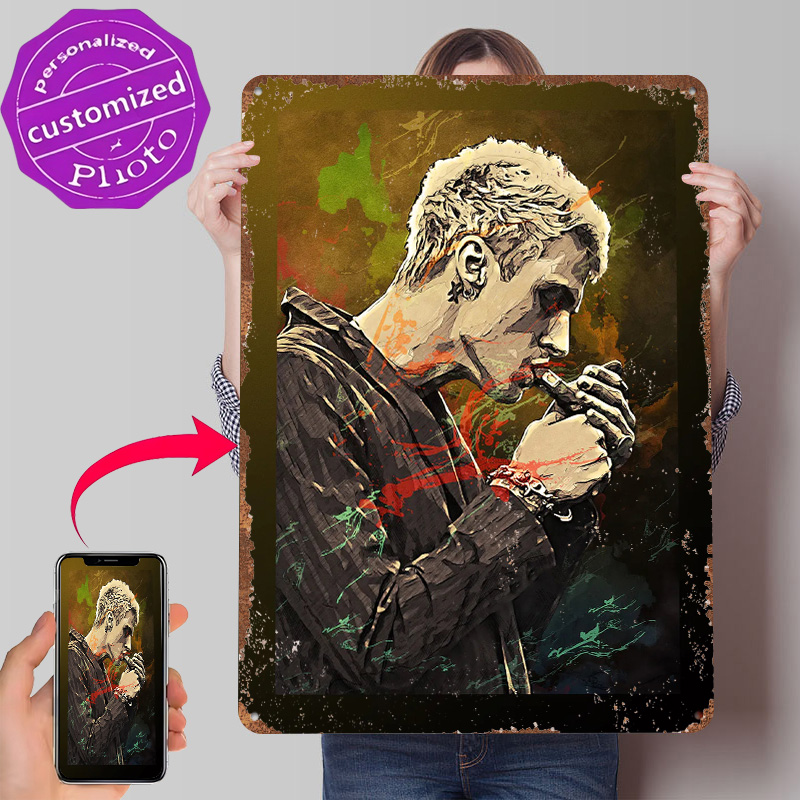 Gaming Accessories Europe - Machine Gun Kelly Blechposter, personalisierte Wandkunst,