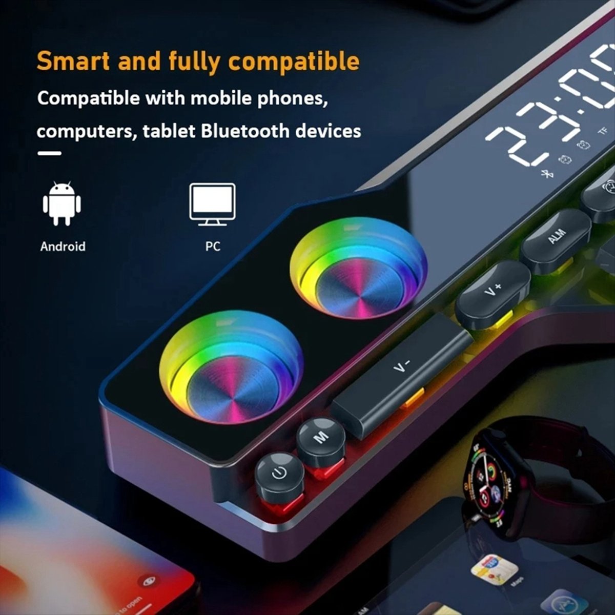 Gaming Accessories Kit - DTC5 V18 Farbenfrohe Lautsprecher für Zuhause