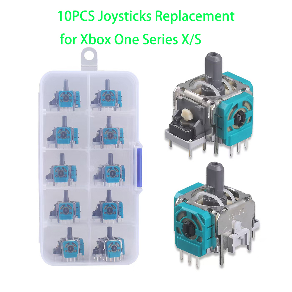 Gaming Accessories Xbox Series X - 10 Stück Ersatz 3D Analog Joystick