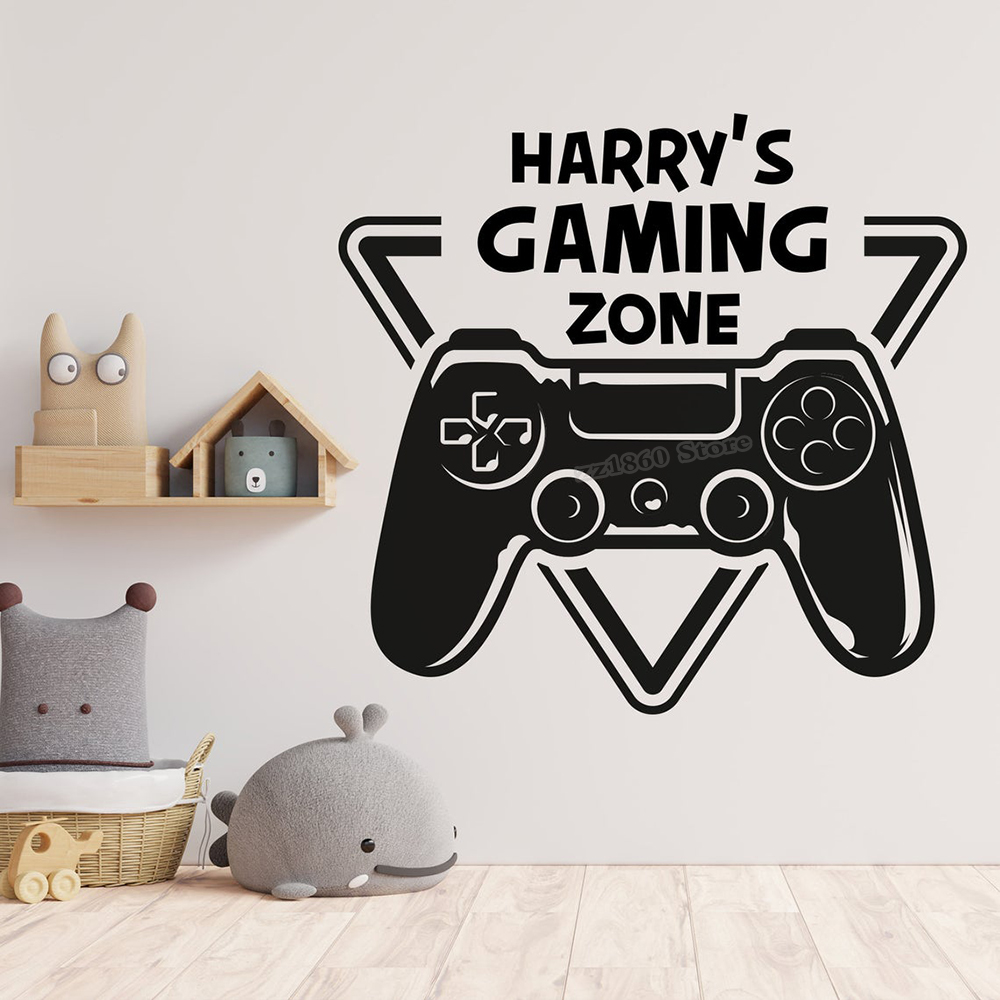 Gaming Accessories Wallpaper - Custom Name Gaming Zone Wand Aufkleber