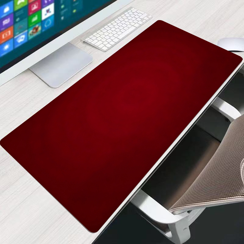 Gaming Accessories White - Rotes Mauspad für Büro, erweiterte Schreibtischunterlage