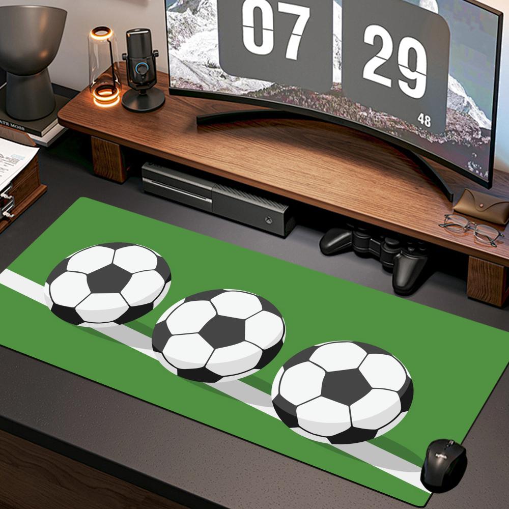 Gaming Accessories Wallpaper - Fußball-Tapeten-Mauspad, neues Computer-Mauspad für Zuhause, XXL-Schreibtischunterlage,