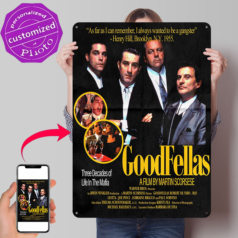 Gaming Accessories Europe - GoodFellas Film Personalisiertes 3D Strukturiertes Metallposter