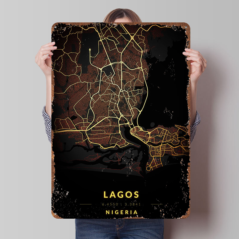 Lagos Stadtplan Poster Maßgefe – Gaming Accessories Europe Bewertung und Preis