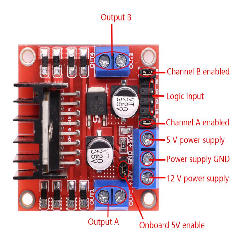 L298N motor drive modul DC ste – Gaming Accessories Driving Bewertung und Preis