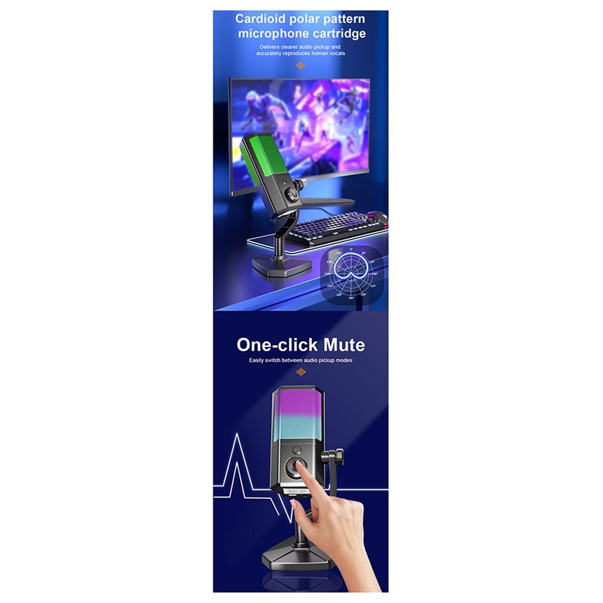 RGB-Mikrofon für Gaming, E-Spo – Gaming Accessories To Buy Bewertung und Preis