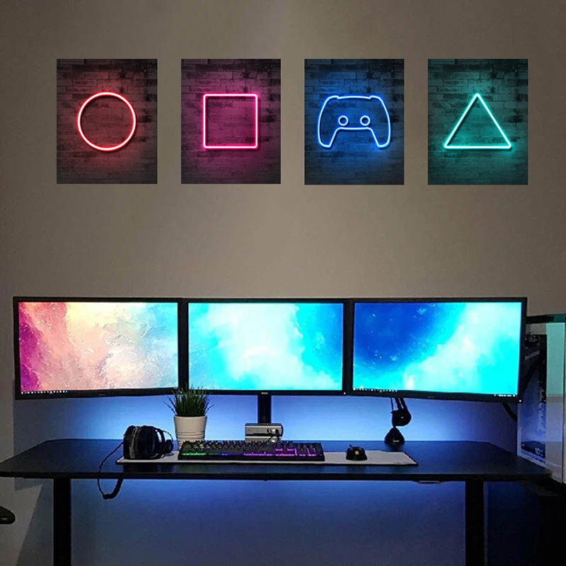 4PCS Kinder Gaming Zimmer Spie – Gaming Accessories Wallpaper Bewertung und Preis