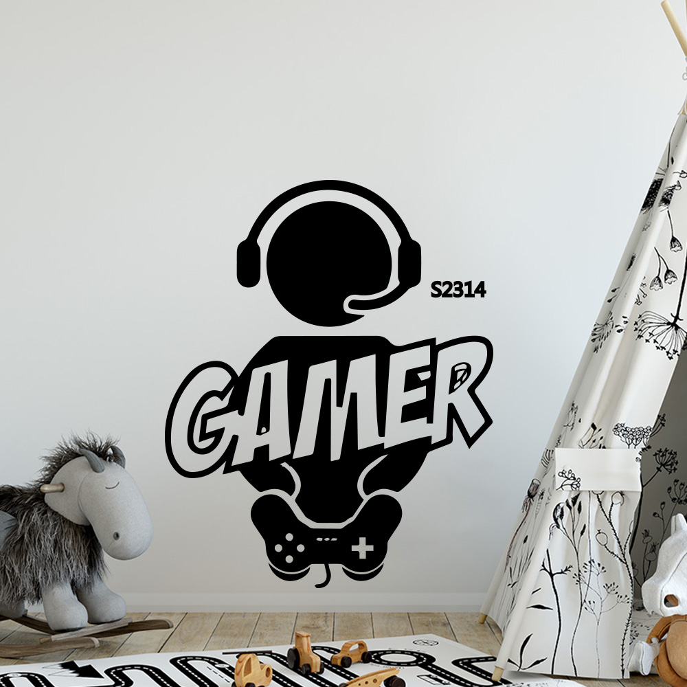 1pc Gamer Wand Kunst Aufkleber – Gaming Accessories Wallpaper Bewertung und Preis
