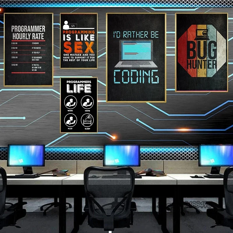 Gaming Zone Hacker Code Poster – Gaming Accessories Boys Bewertung und Preis